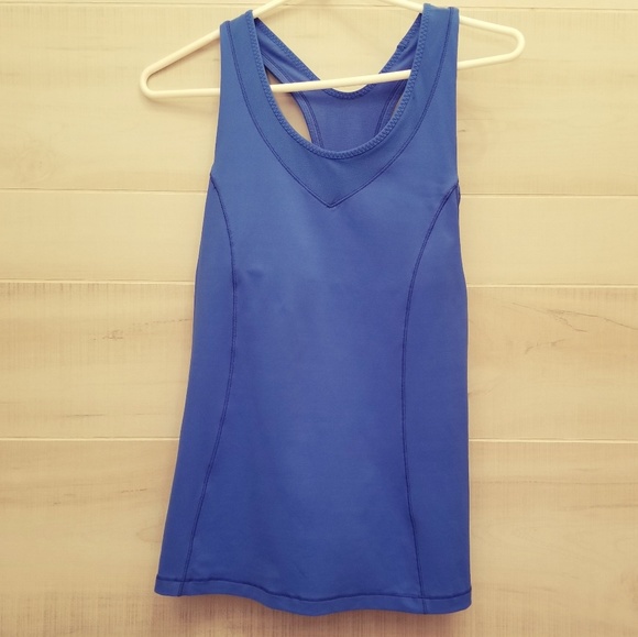 {6} Lululemon Tone It Tank Pipe Dream Blue - Picture 4 of 8